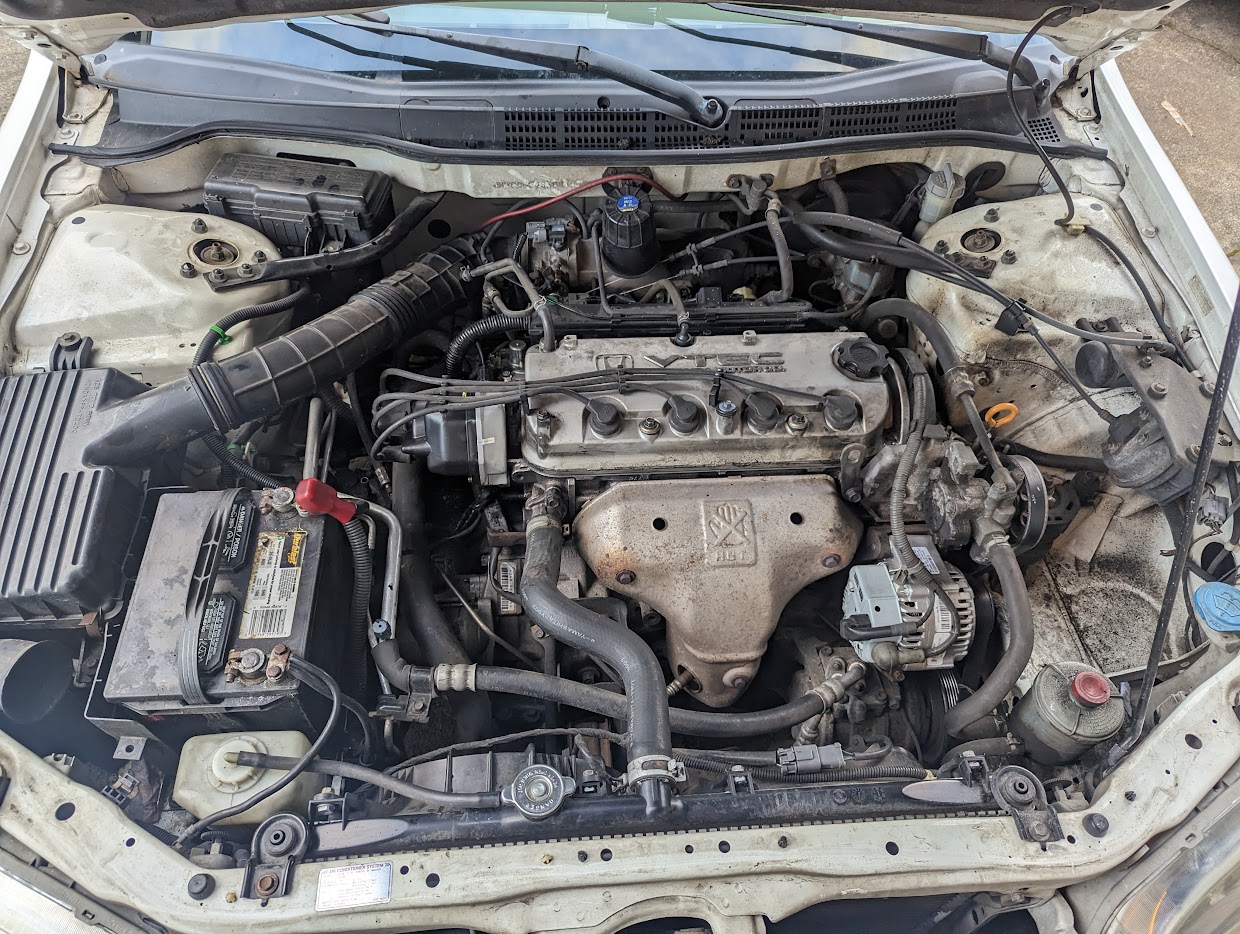 Alternator replacement of Honda Accord 4 cylinder with accessory belt